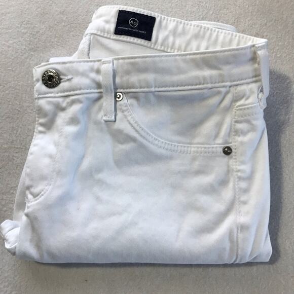 AG Adriano Goldschmied womens 28 white skinny jeans modal cotton blend soft - Picture 11 of 11